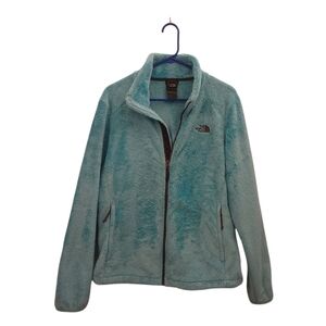 Teal‎ North Face Fleece Full Zip Up Womens Jacket Size XL